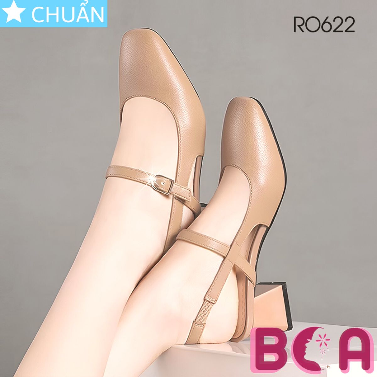 Giày công sở nữ 5p RO622 ROSATA tại BCASHOP mũi vuông, thanh lịch và sang trọng , tôn chân tôn luôn đẳng cấp ạ