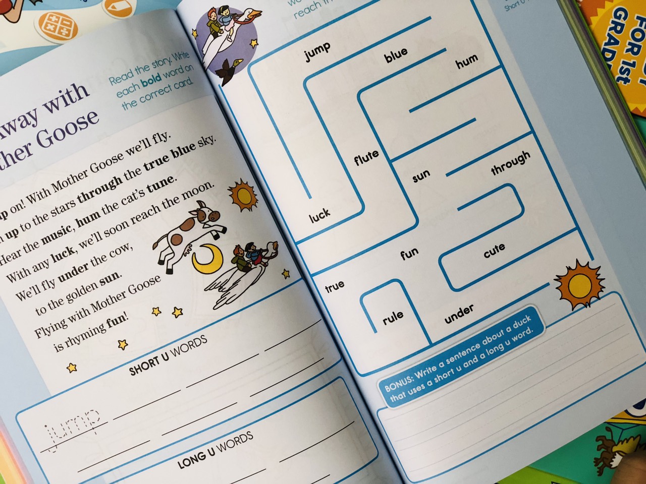 Sách summer brain quest 1&2 phát triển tư duy iq cho bé - in màu