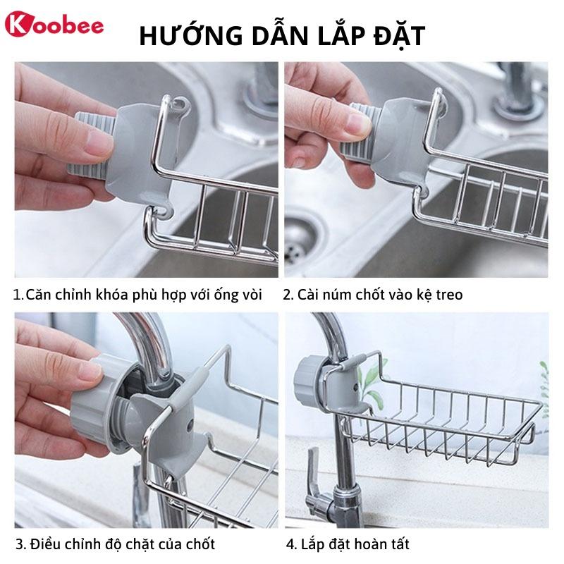 Kệ Giá Treo Vòi Đựng Đồ Có Móc Treo Tiện Dụng KOOBEE
