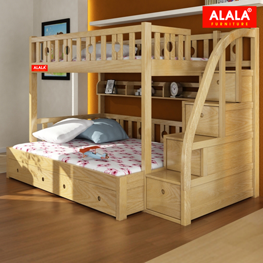 Hình ảnh Giường tầng trẻ Em ALALA104 (Trên 1m2, dưới 1m4) - Thương hiệu ALALA