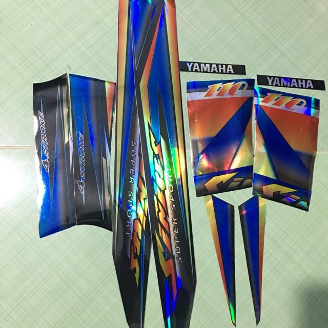 Tem sirius 110 xanh đen crom