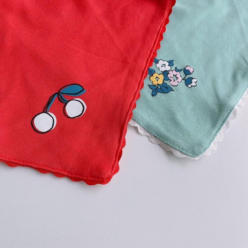 Yếm tam giác 2 mặt cho bé - Yếm cổ trẻ em chất liệu 100% cotton mềm mại