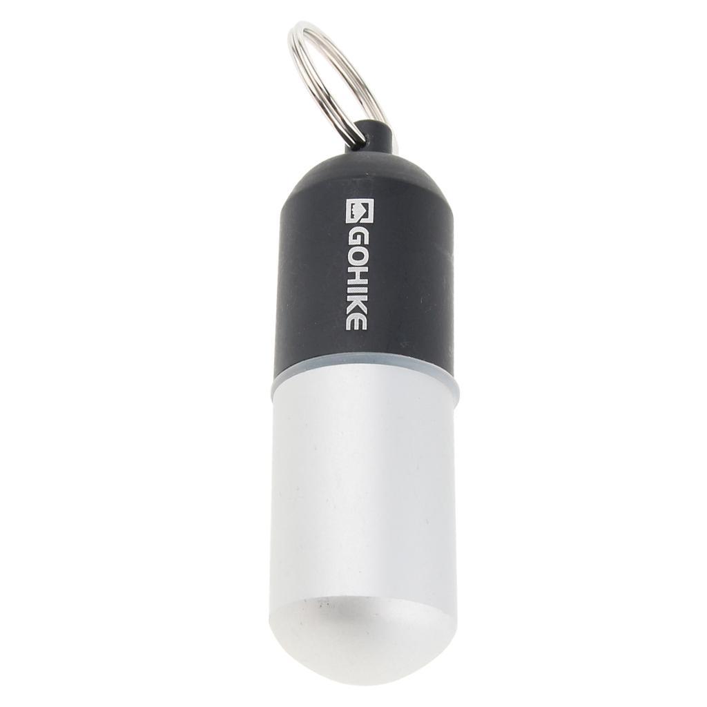 2pcs Waterproof Aluminum Pill Storage Box Keychain Tablet Holder Case