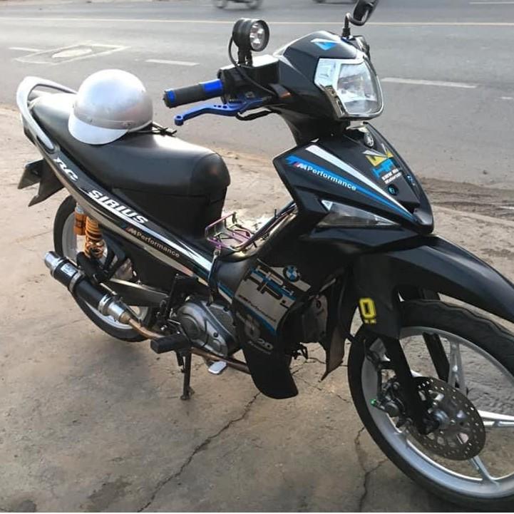 Tem sirius fi HP4 đen bạc xanh crom