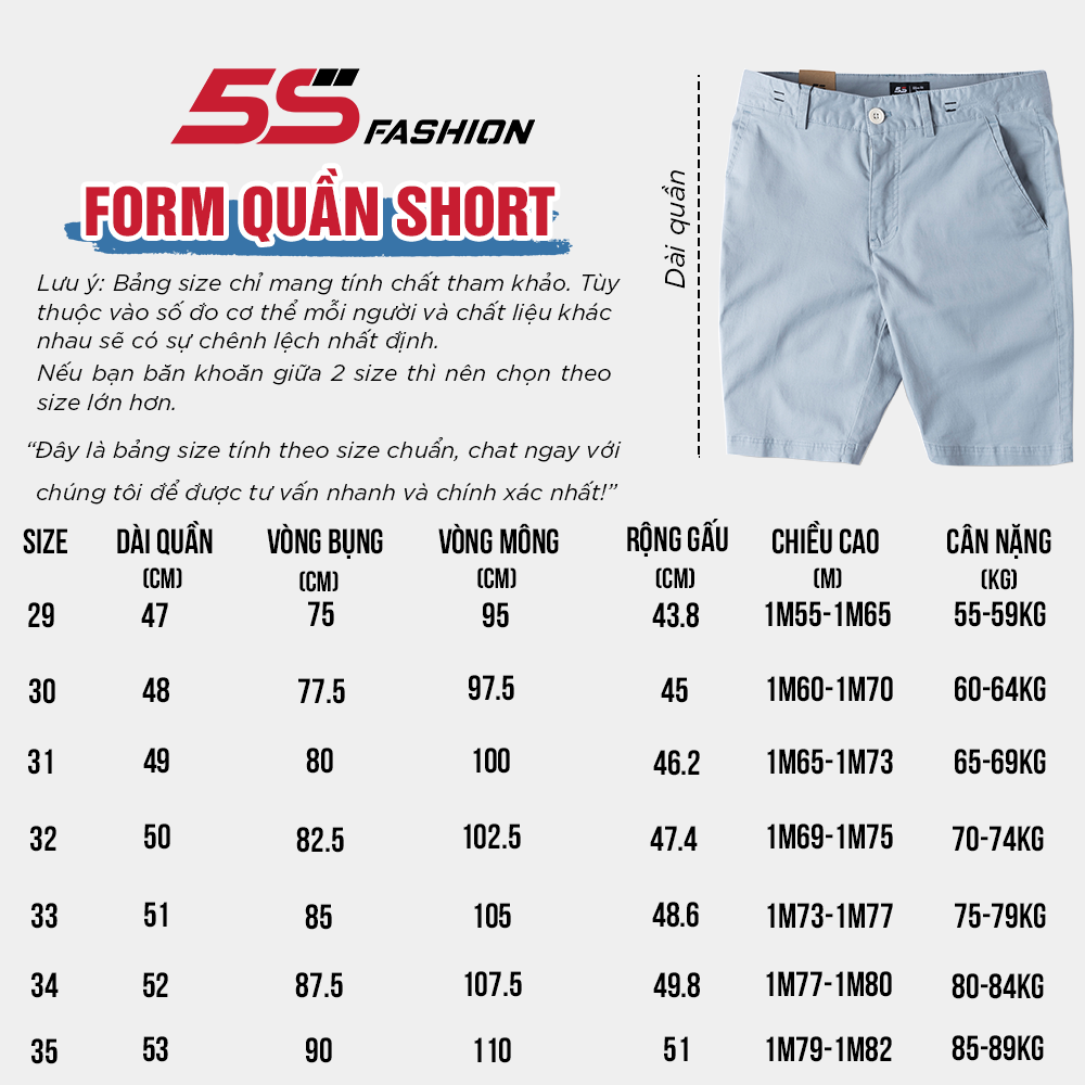 Quần Short Nam Kaki 5S (4 màu), Vải Modal Có Độ Bền Cao Không Bai Xù, Kiểu Dáng Basic Thiết Kế Cạp Cúc Trẻ Trung