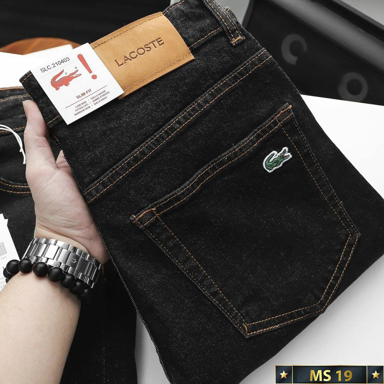 Quần jean nam co giãn màu đen trơn form ôm chuẩn dáng chất bò co giãn thời trang Benny Fashion - JND19