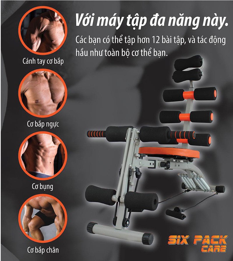 Máy Tập Cơ Bụng Đa Năng Cải Tiến New Six Pack Care KM2017