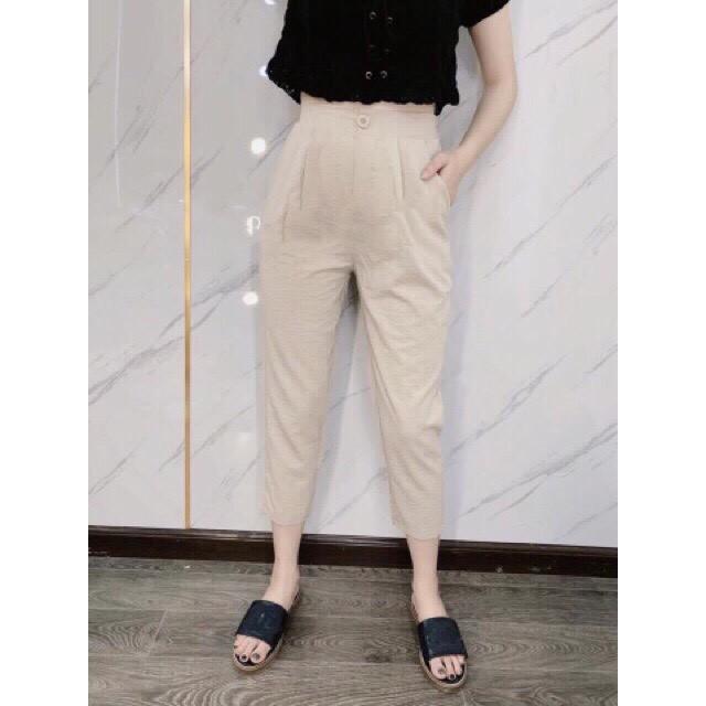 Quần Baggy Đũi Khóa Cúc Lưng Chun