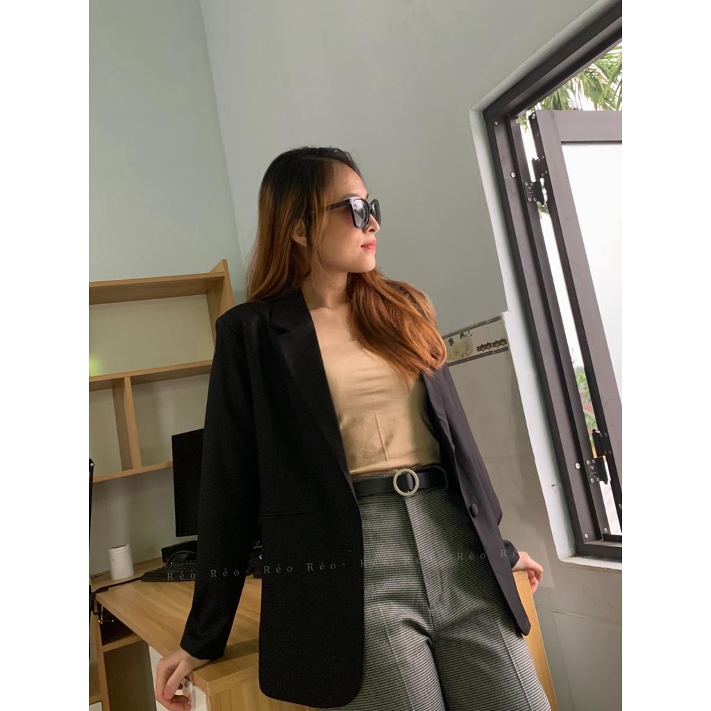 Áo khoác blazer nữ cực đẹp,hàng thiết kế đủ size,cực kỳ trẻ trung, hiện đại,thiết kế 2 nút bọc