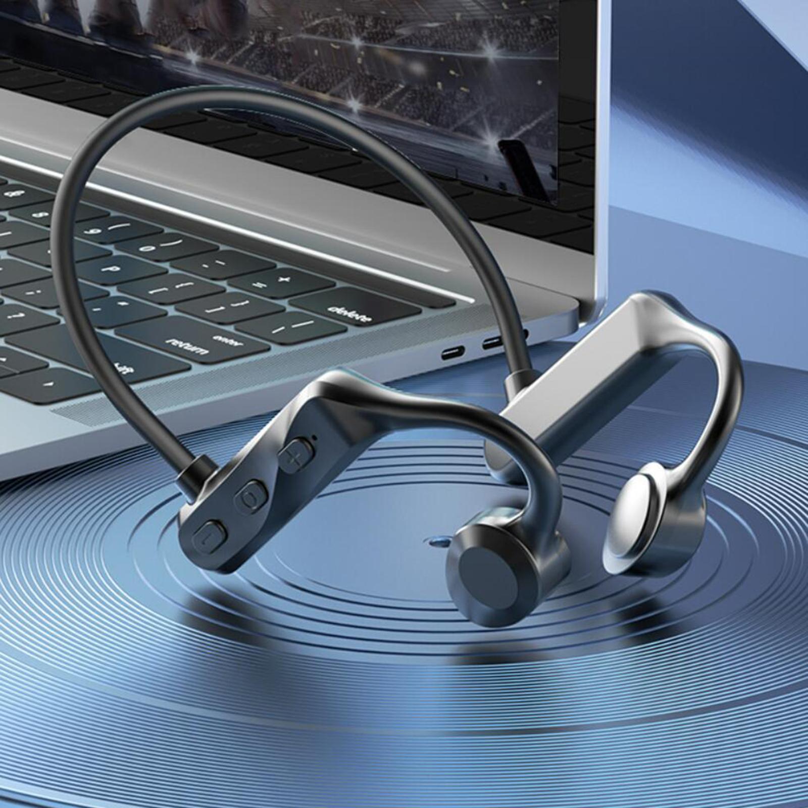 Bone Conduction Headset Open-Ear Waterproof Bluetooth Earphone for Sports Drivers Driving