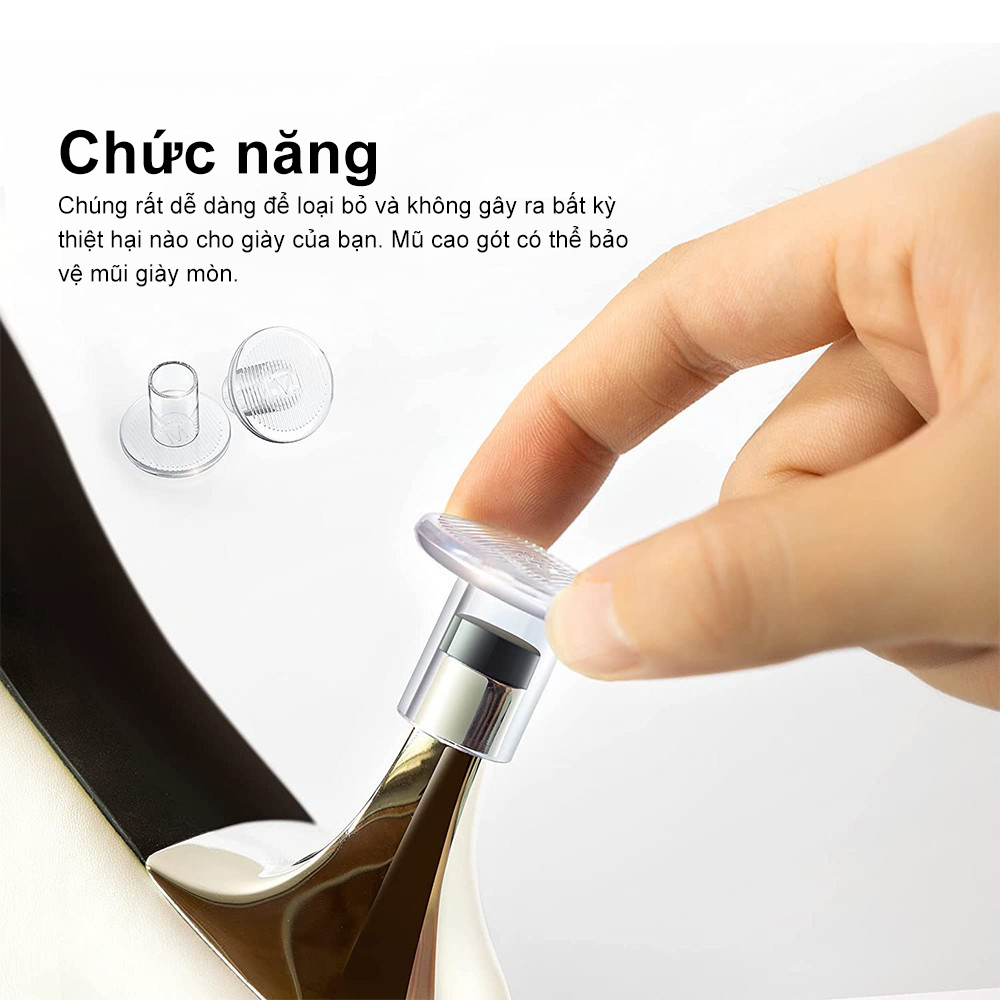 Nút bọc giày cao gót bộ 18 nút chống trơn trượt giảm tiếng ồn