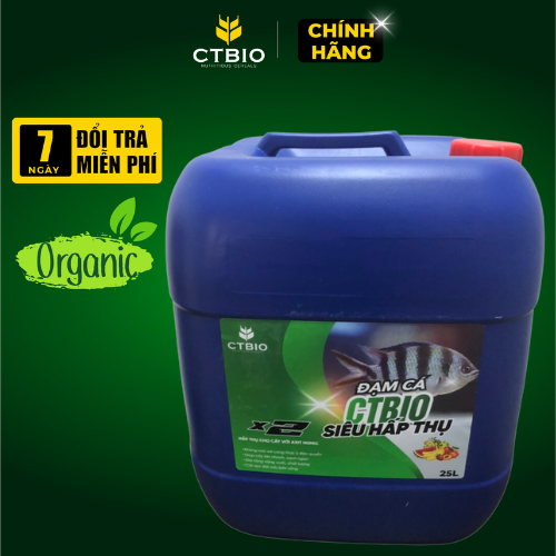 Đạm Cá Hữu Cơ CTBIO Nguyên Chất - Mùi Thơm - Dinh Dưỡng Tự Nhiên cho rau hữu cơ, cây cảnh, hoa quả sạch tại nhà.