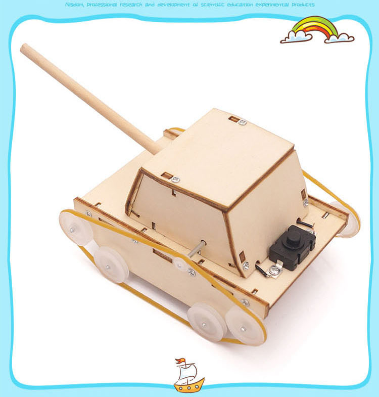 Bộ Đồ Chơi Lắp Ráp Ghép Hình Mô Hình Xe Tăng C-25 Bằng Gỗ. Đồ Chơi Thí Nghiệm Cho Bé - Tặng Kèm 1 Tranh Ghép Bằng Gỗ
