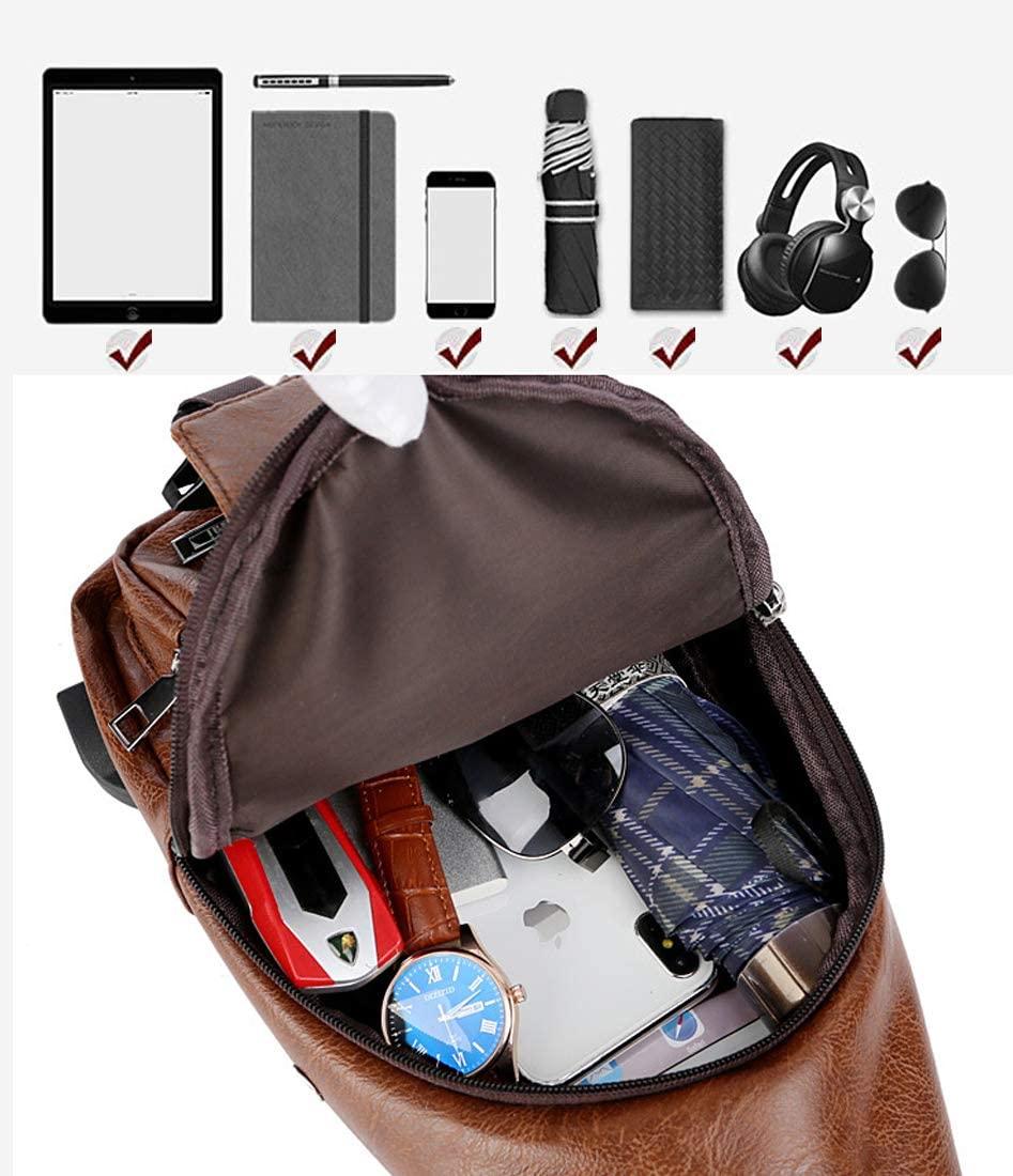 Túi đeo chéo nam nhẹ Túi đeo vai chống thấm nước có sạc USB