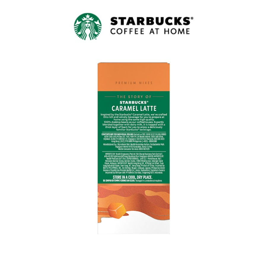 Combo 3 hộp Cà phê hoà tan cao cấp Starbucks Caramel Latte -