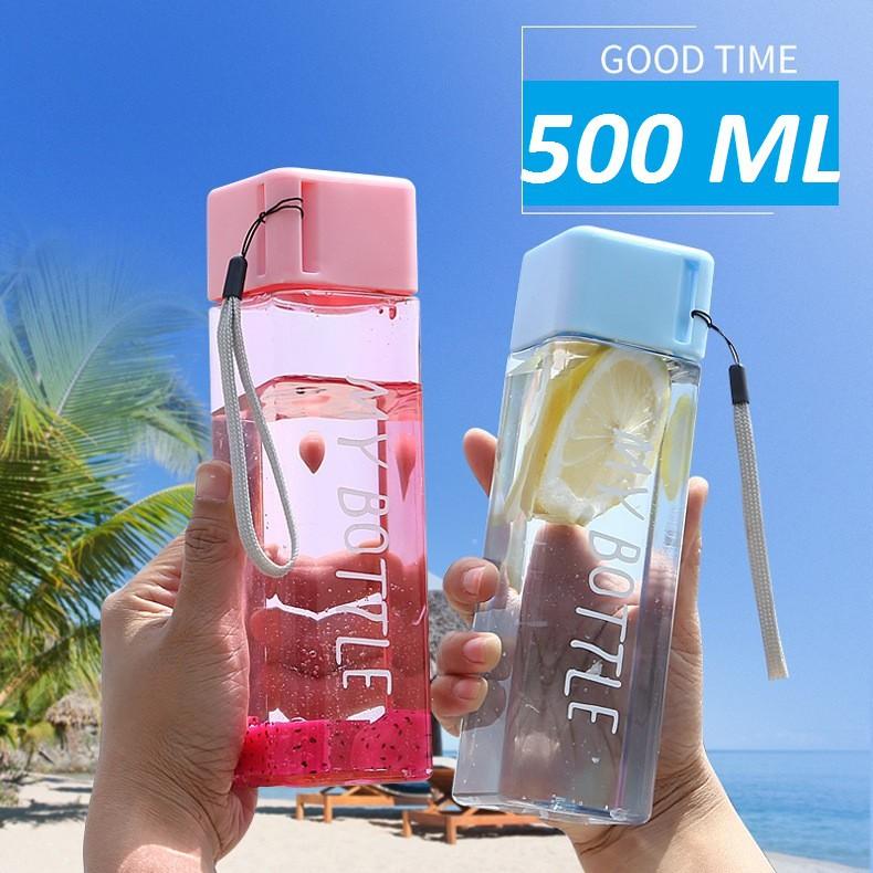 BÌNH ĐỰNG NƯỚC VUÔNG MÀU MY BOTTLE 500ML