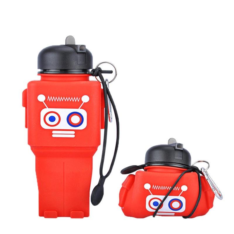 Bình Nước Silicone 500ml Chống Rò Rỉ Tiện Dụng