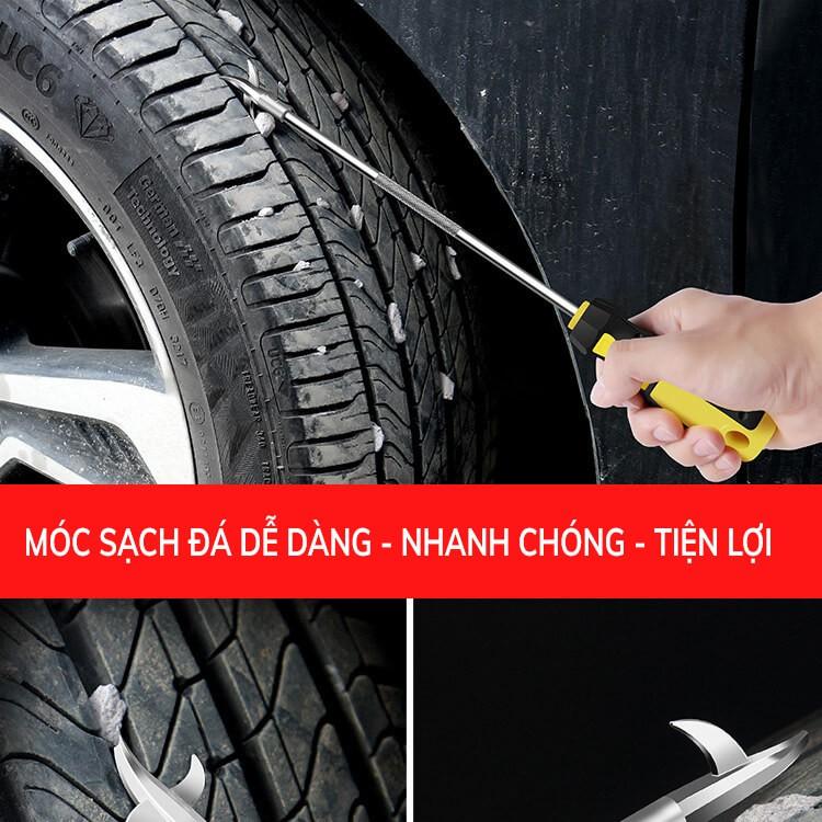 Dụng Cụ Móc Lốp Xe Kiêm Tô Vít Phụ Kiện Xe Hơi Sạch Đá Dăm Bảo Vệ Lốp Xe