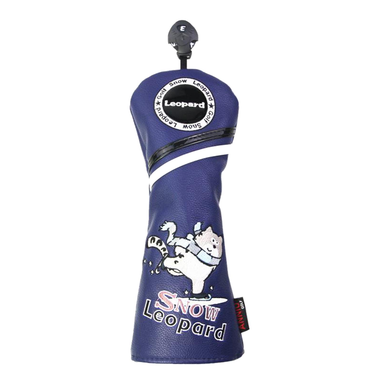 Golf Wood Head Cover Driver Headcover Travel with No. Tag Protector No 1