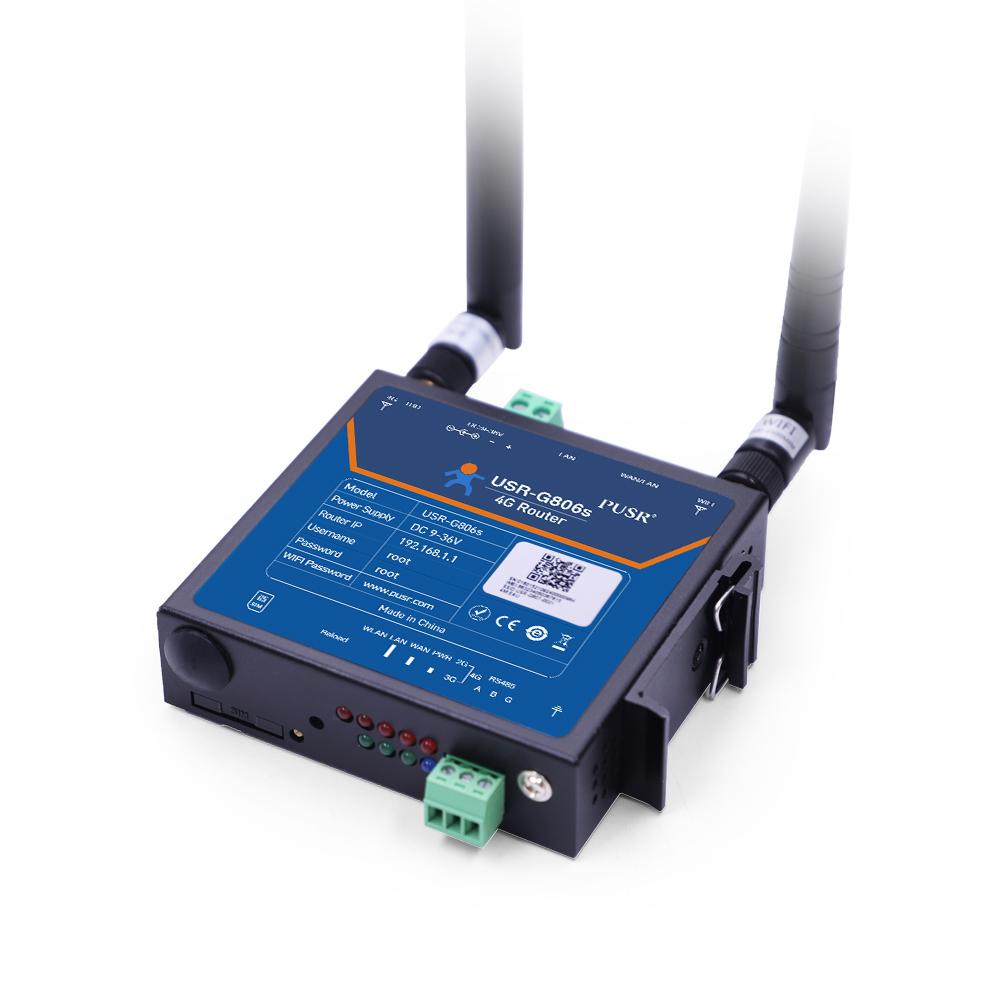 Bộ định tuyến 4G LTE công nghiệp USR-G806S Thiết bị IoT Cổng nối tiếp RS485 LAN đến 4G Hỗ trợ bộ chuyển đổi WiFi Modbus RTU TOTCP