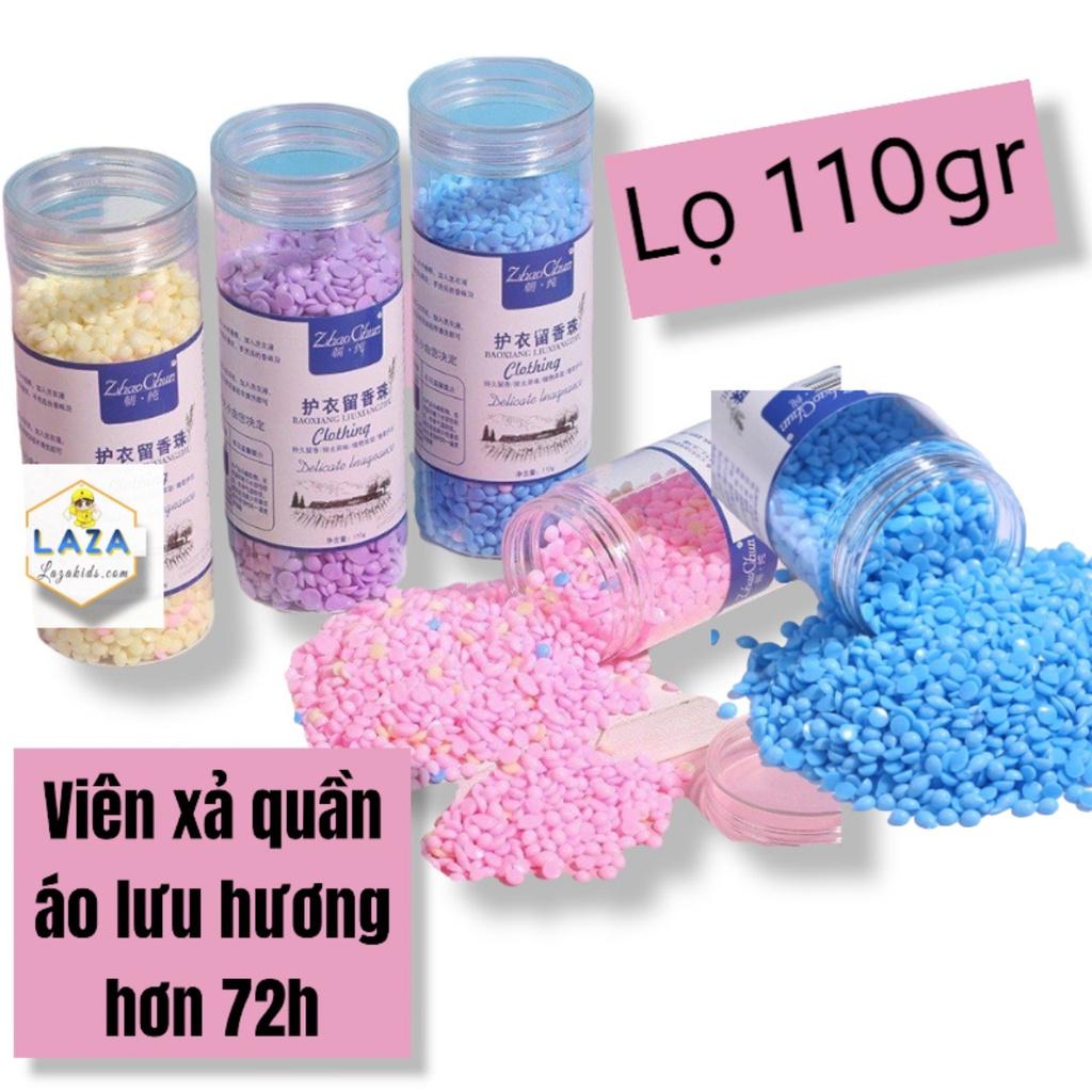 Mùi thơm lâu Viên giặt quần áo, viên xả thơm quần áo lưu hương lâu phai hộp 110g LAZAKIDS Viên xả thơm loại 1