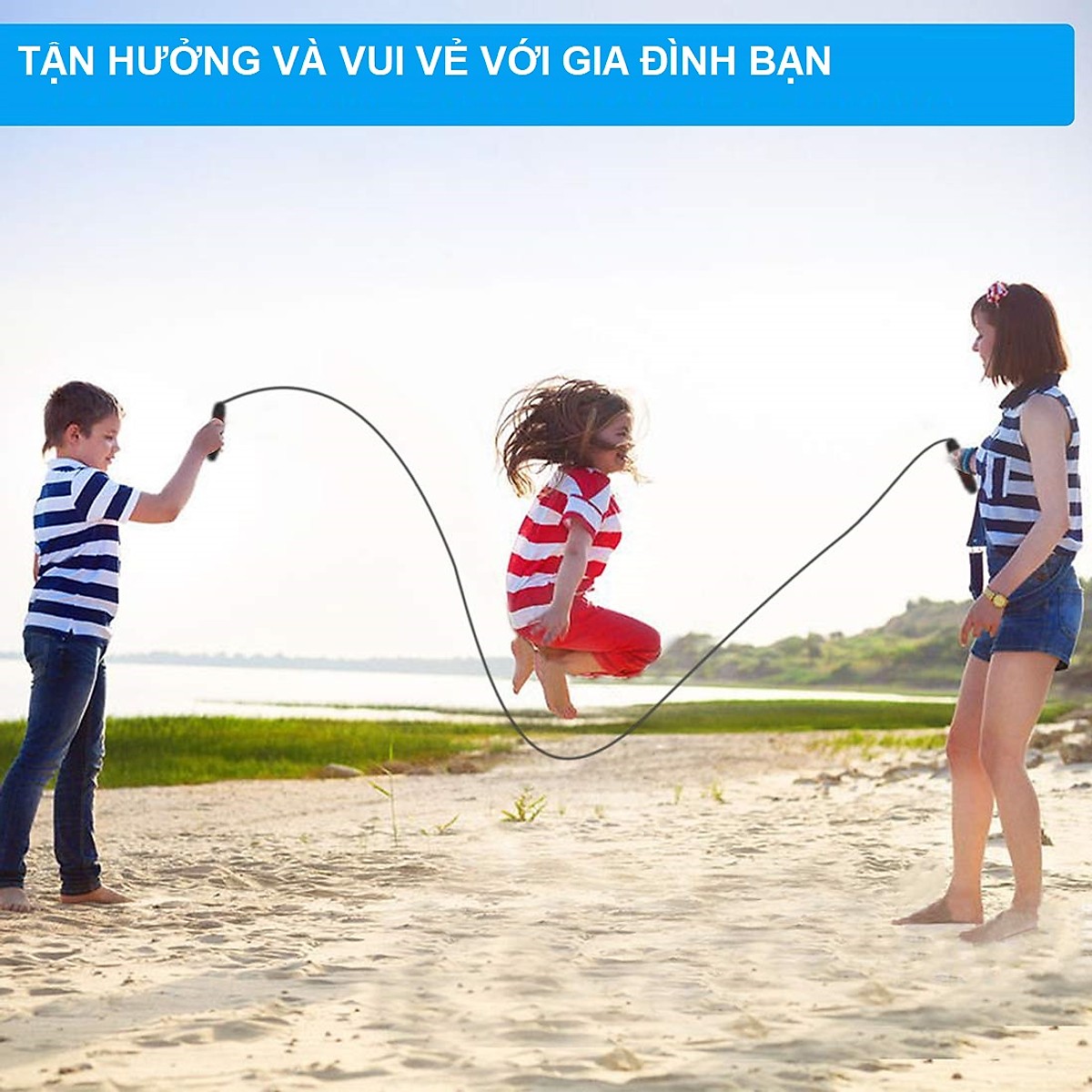 Dây Nhảy Tập Thể Dục Thể Thao Dây Lõi Thép Cao Cấp 2,7m TT04