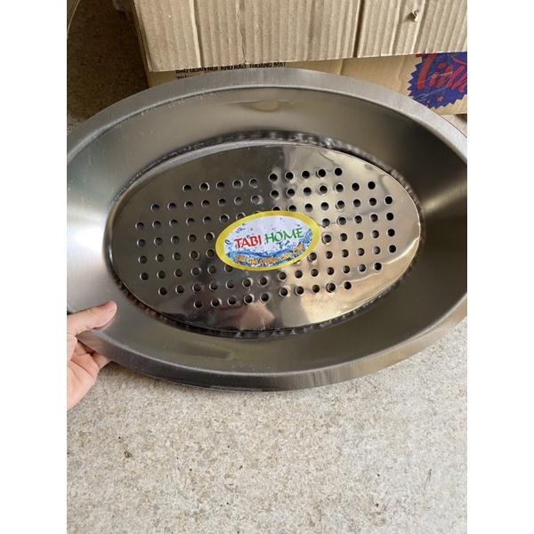 Khay cá chép om dưa bằng inox không rỉ