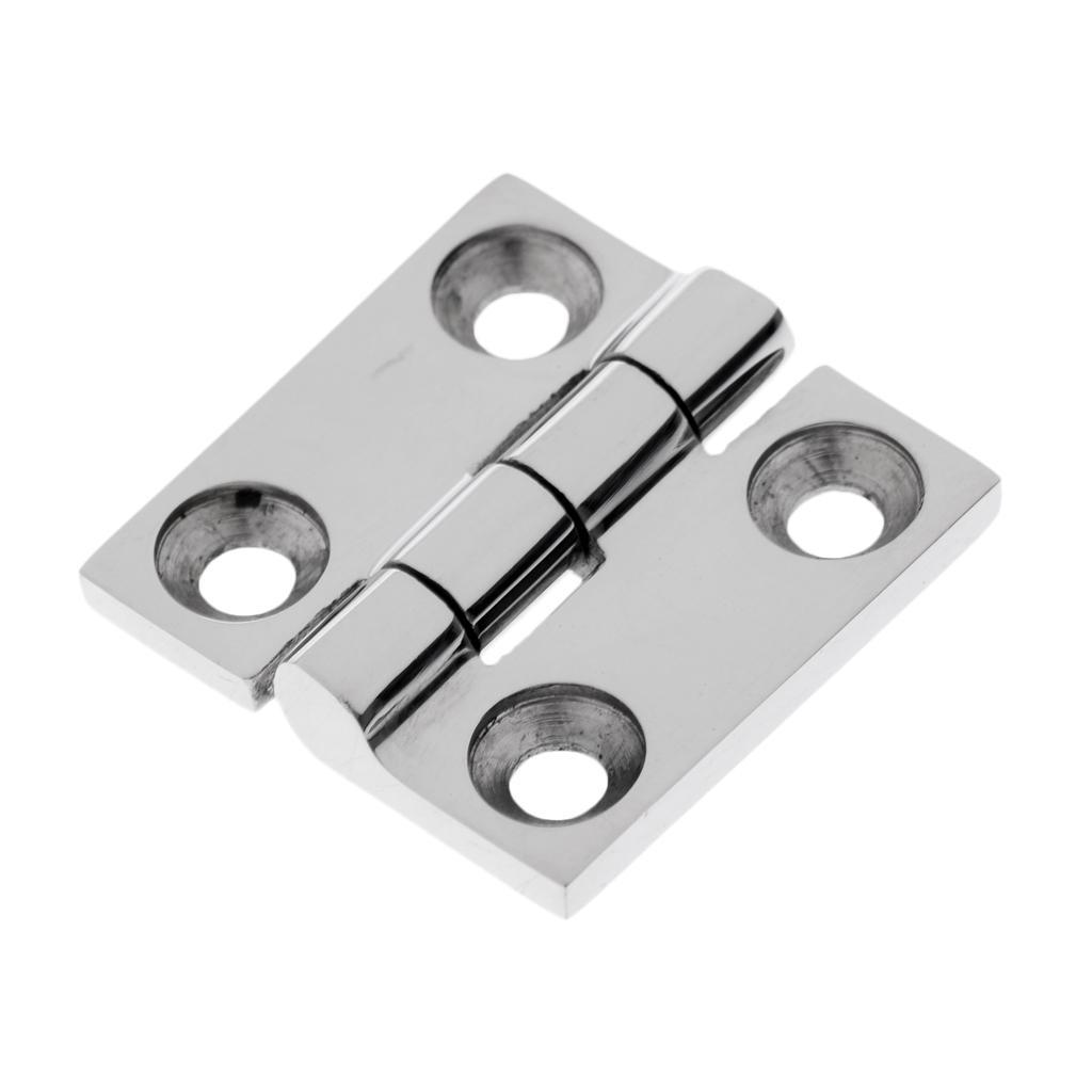 Folding High Polished Solid Cast Stainless Steel Butt Hinge Drawer Door Cabinet Cupboard Hardware 38mm/50mm