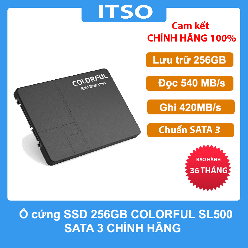 Ổ cứng SSD Colorful 256GB SL500 SATA 3 - Hàng chính hãng