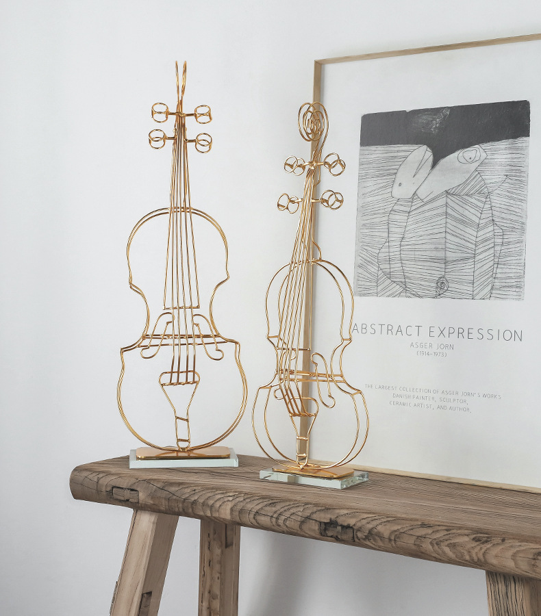 Đàn violin trang trí tân cổ điển phong cách Bắc Âu DECOR-01