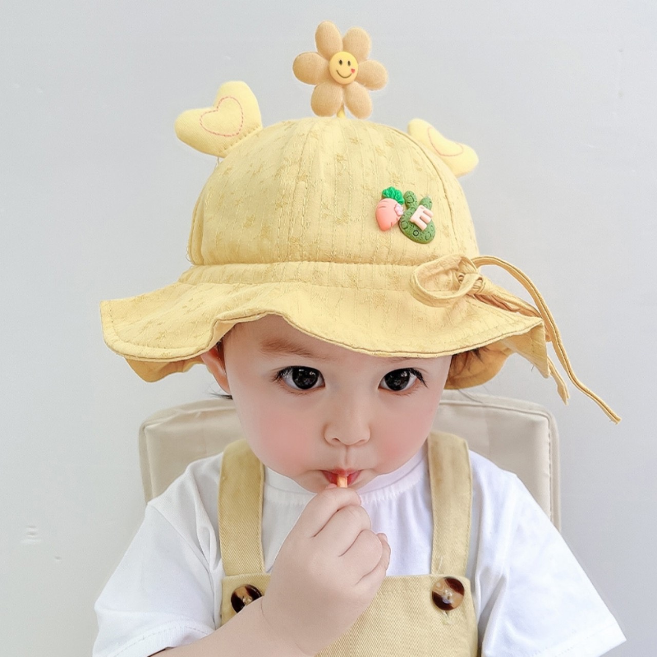 Mũ vành tròn cho bé gái  3-24 tháng tuổii dễ thương xinh xắn