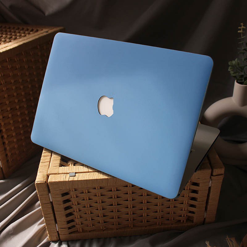 Case Ốp dành cho Macbook đủ size loại hở táo, Tặng kèm bộ khăn lau+ Dây quấn chống gãy sạc