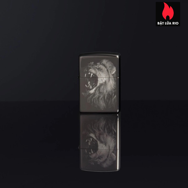 Bật Lửa Zippo 49433 – Zippo Lion Design Black Ice