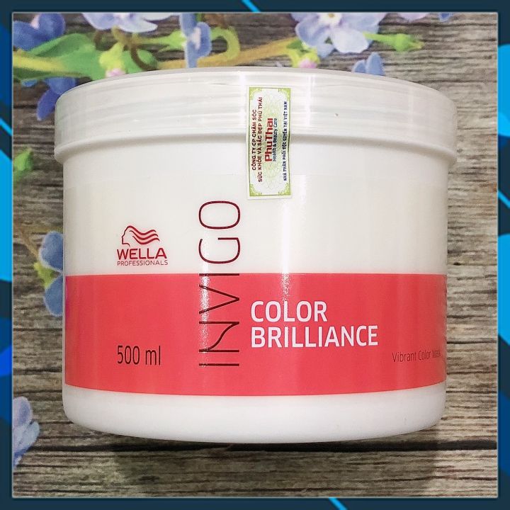 Hấp dầu giữ màu tóc nhuộm Wella Professionals Brilliance Treatment for Colored Hair 500ml