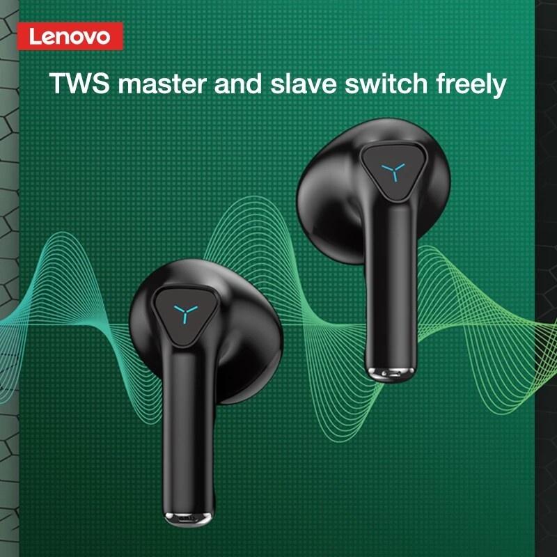 Tai nghe nhét tai chơi game LENOVO GM5 TWS bluetooth 5.0 âm thanh chất lượng HD chống nước giảm ồn tích hợp mi cờ rô-Hàng chính hãng