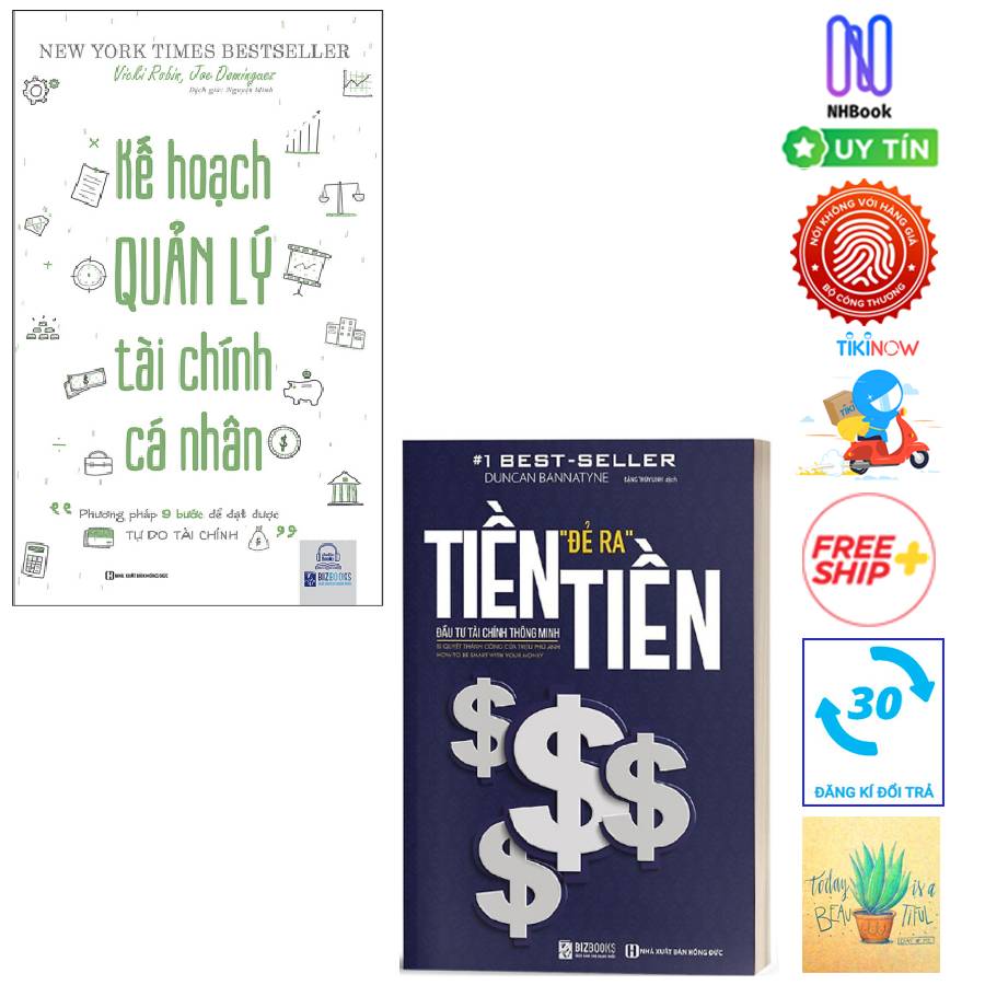 Combo Kế Hoạch Quản Lý Tài Chính Cá Nhân - &quot;Phương Pháp 9 Bước Để Đặt Được Tự Do Tài Chính&quot; Và Tiền Đẻ Ra Tiền: Đầu Tư Tài Chính Thông Minh ( tặng sổ tay)