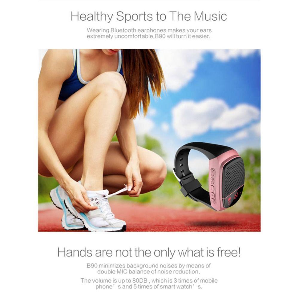 Đồng hồ mới đồng hồ Bluetooth loa ngoài trời FM Hỗ trợ TF Card Watch