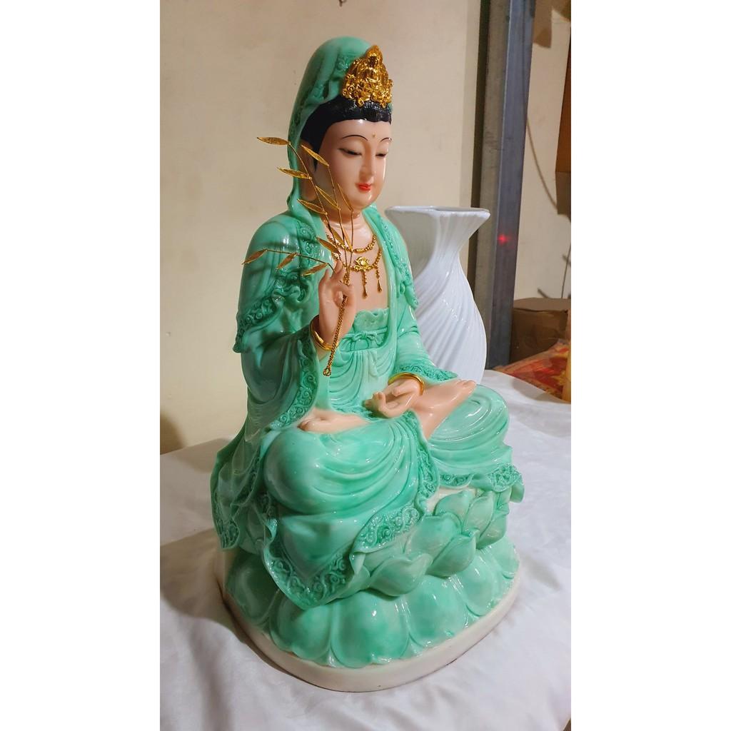 Tượng Quan Âm Đá cao 41 cm