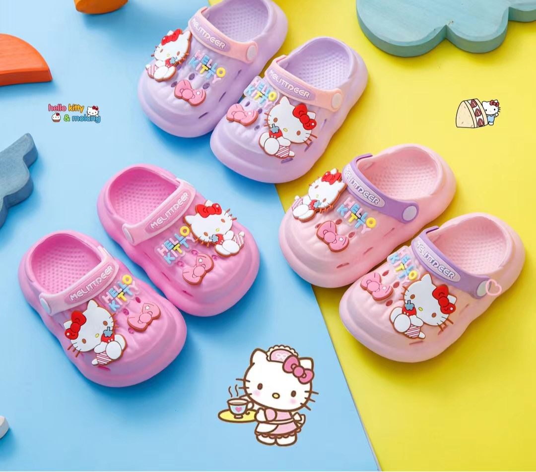 Dép quai hậu KITTY cao cấp trẻ em kiểu dáng dễ thương - DTE9058