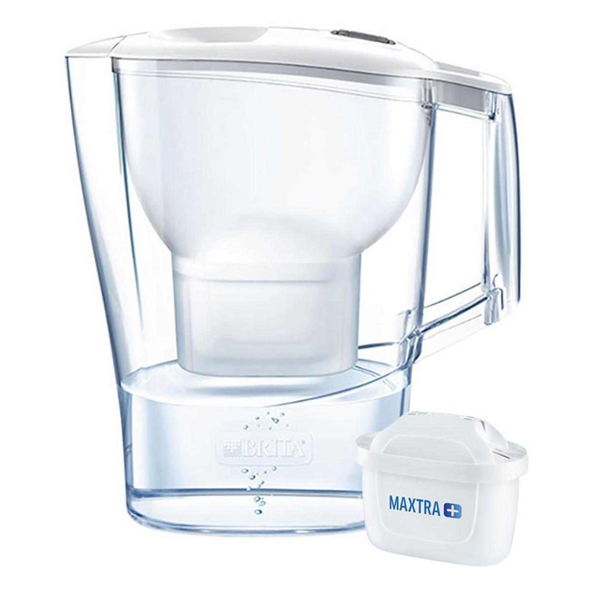 Bình Lọc Nước BRITA Aluna Cool White Loại Bỏ 99% Vi Khuẩn, Tạp Chất, Cặn Bẩn Trong Nước, Nhập Đức