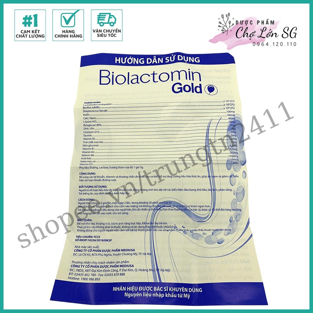 Cốm vi sinh BIOLACTOMIN GOLD cân bằng hệ tiêu hóa đường ruột, hỗ trợ ăn ngon - Hộp 30 gói