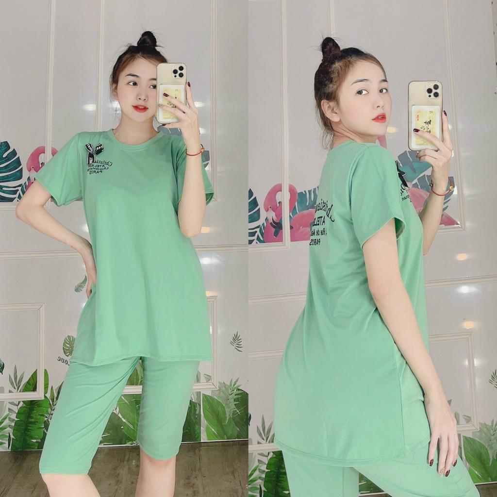 SET ĐỒ BỘ THUN NỮ,THIẾT KẾ HỌA TIẾT XINH XẮN,CHẤT LIỆU VÃI CO GIẢN 4C