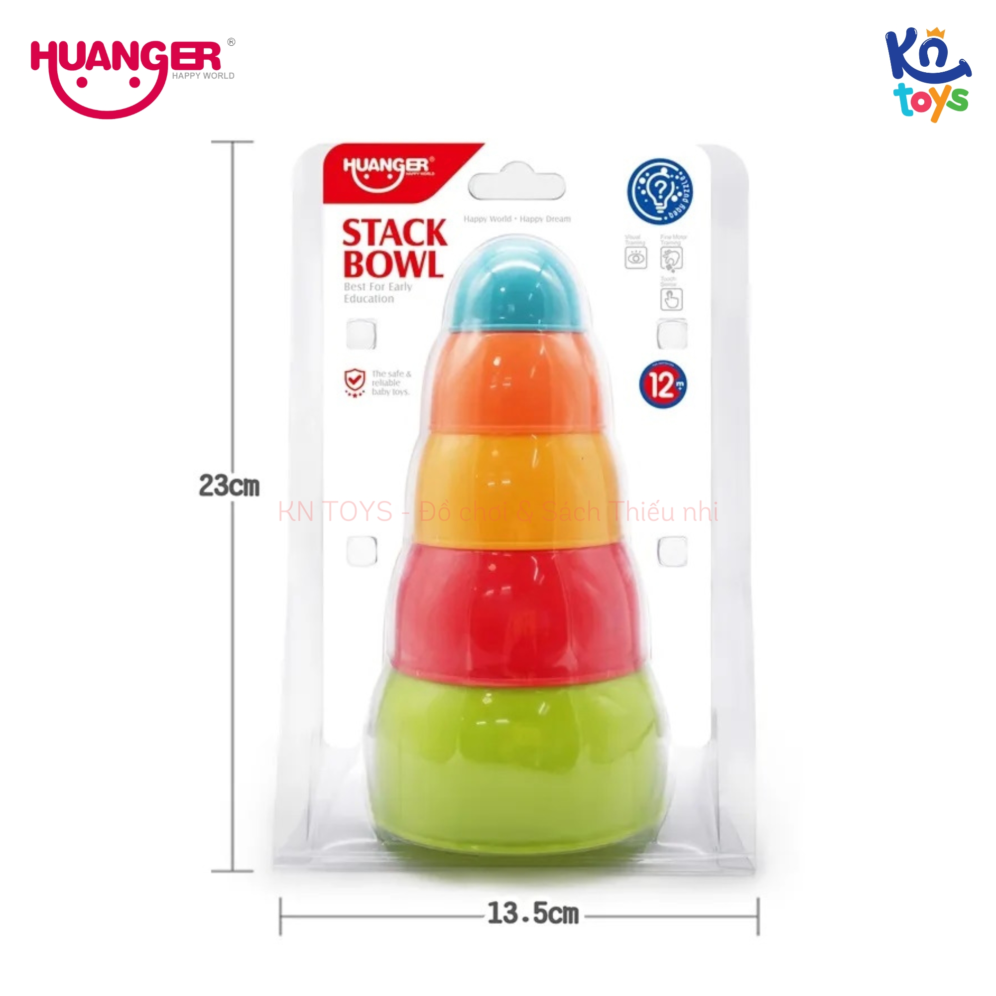 Đồ Chơi Giáo Dục Sớm HUANGER HE0224 Stack Bowl - Bát Diệu Kì Cho Bé Từ 12 Tháng Tuổi