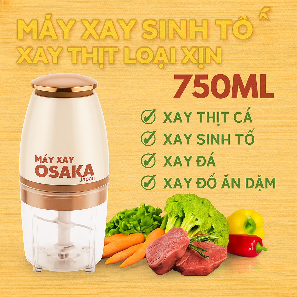 Máy Xaiy Sinh Tố Saka Nhật Bản – Xay Được Thịt, Cua, Cá, Đá Viên Siêu Mạnh, đèn trang trí