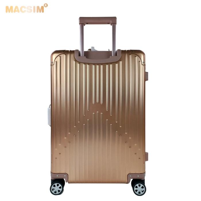 Vali hợp kim nhôm nguyên khối MS1104 Macsim cao cấp màu Rose cỡ 26 inches