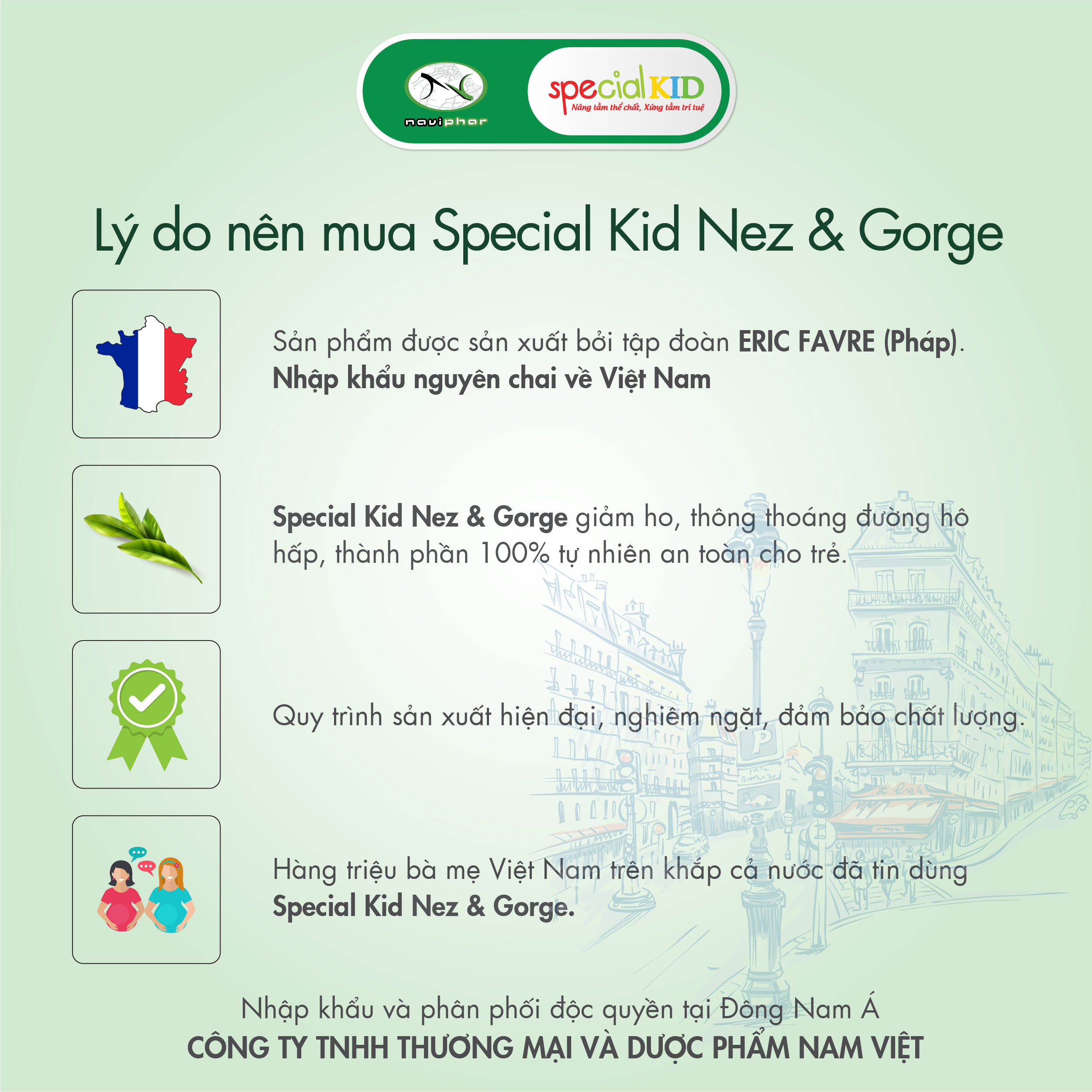 TPBVSK Special Kid Nez et Gorge - Hỗ trợ giảm viêm họng, viêm phế quản, Giúp thông mũi, giảm ho, bớt lo viêm họng (125ml)[Siro – Nhập khẩu Pháp]