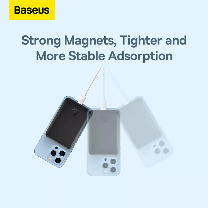 Sạc dự phòng 20W Baseus Magnetic Wireless Charging Power bank 6000mAh- hàng chính hãng