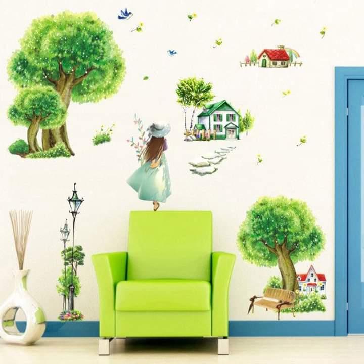 DECAL DÁN TƯỜNG KHU VƯỜN MỘNG MƠ