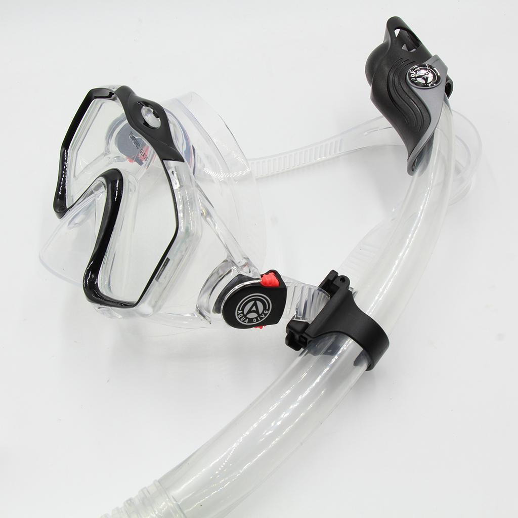 4Pcs/set Black Plastic Snorkel Clip Replacement for Snorkeling and Scuba Diving