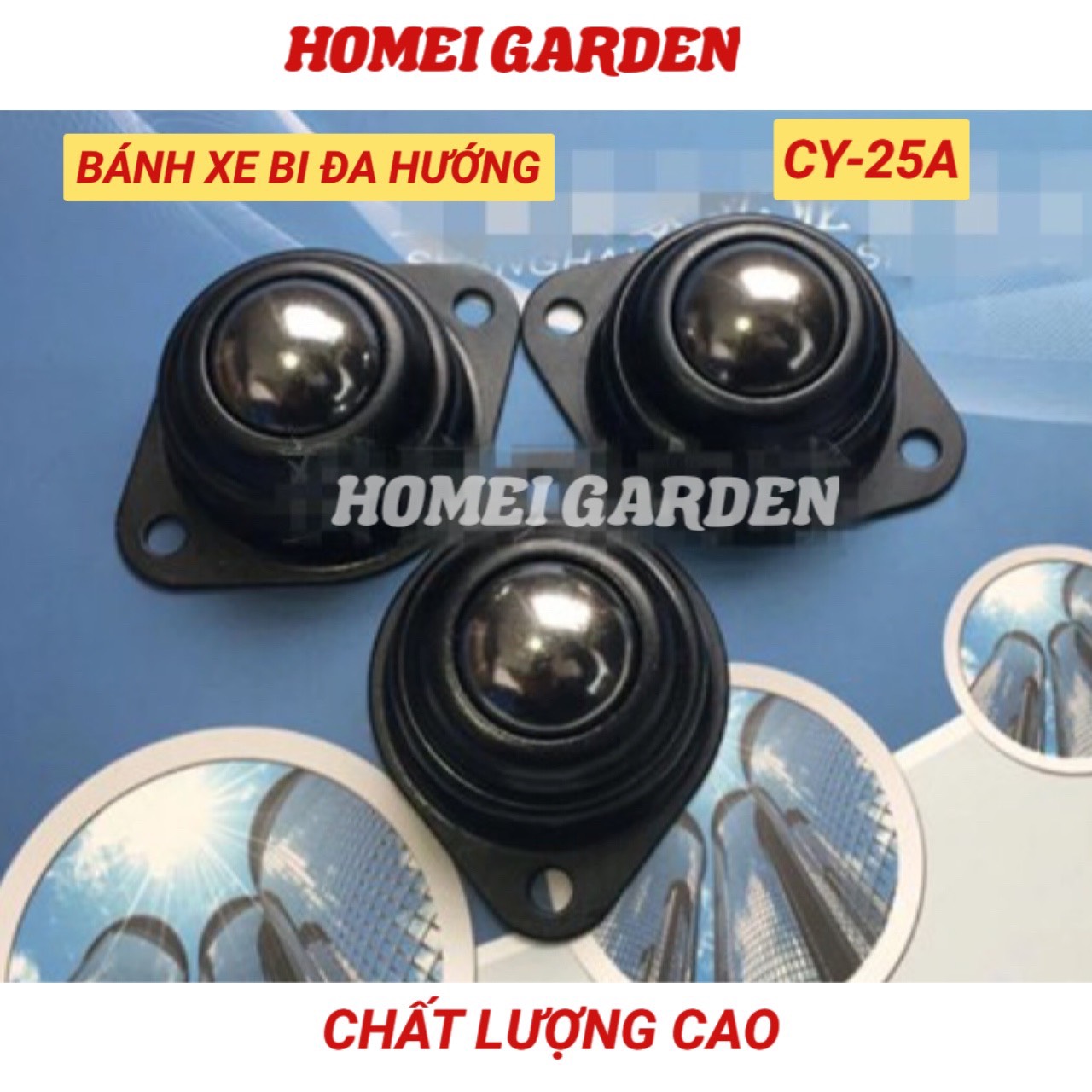 Bánh xe bi đa hướng CY-25A màu đen Bánh Xe Vòng Bi Truyền Cho Hệ Thống Xử Lý - HM0071